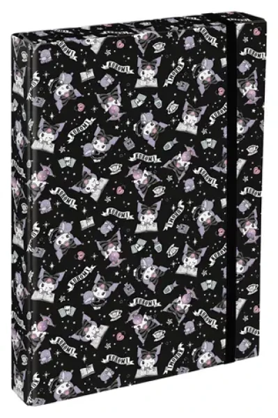 BAAGL Dosky na školské zošity A4 Jumbo Kuromi Black / Školské dosky / A4 / 23 × 32 × 4 cm