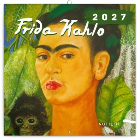 NOTIQUE Frida Kahlo 2027 / Poznámkový kalendár / 30 × 30 cm / september 2026 - december 2027