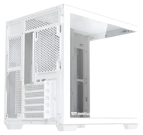 DarkFlash B275 biela / Počítačová skriňa / Mini tower / M-ATX, ITX / Tvrdené sklo / Bez zdroja (B275 WHT NoF)