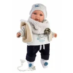 Llorens 42401 ENZO - realistická bábika so zvukmi a mäkkým látkovým telom - 42 cm