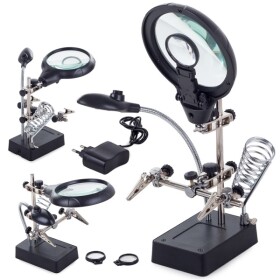 Verk Tretia ruka s lupou a LED osvetlením