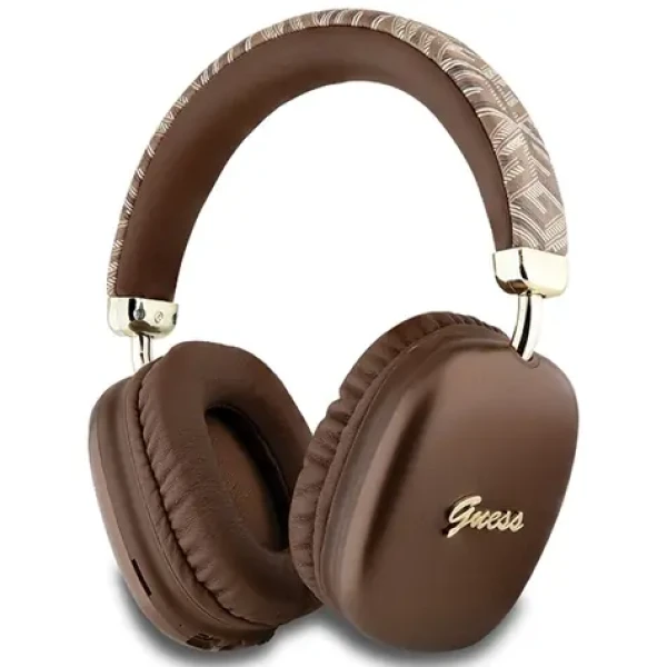 Guess GCube Metallic Script Logo hnedá / Bluetooth slúchadlá / On-ear (GUBHK1GCTCSW)