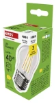 Emos LED žiarovka Mini Globe Filament E27 3,4 W-40 W NW / LED žiarovka / neutrálna biela / 470 lm / Trieda D (1525743403)