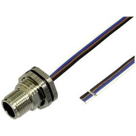 BKL Electronic Vestavná zástrčka pre čidlo/aktuátor, 2703004, piny: 4, 0.5 m, 1 ks; 2703004