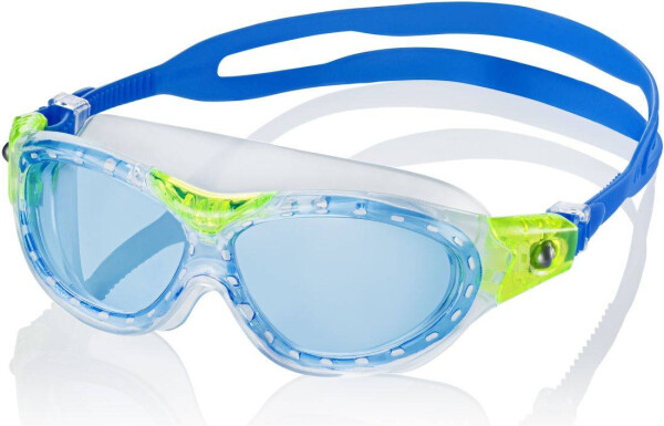 AQUA SPEED Plavecké okuliare Marin Kid Blue/Yellow/Transparent Pattern 61 5-10 let