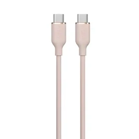 Devia Jelly Series silikónový kábel ružová / Kábel USB-C - USB-C / 1,2 m (6938595386688)