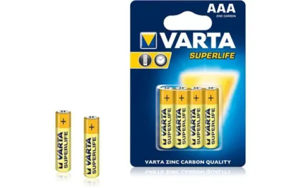 Varta Superlife Batéria AAA / 1.5V / zinko-uhlíková / 4 ks / v blistri (2003101414)