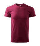 Ťažké nové tričko unisex garnet XL