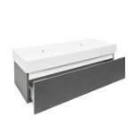 Kúpeľňová skrinka s umývadlom SAT Feel 120x30x46 cm antracit mat SATFEEL120ANTU2 SATFEEL120ANTU2