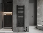 MEXEN/S - Plutón radiátor + vykurovacia tyč 1450 x 500 mm, 900 W, čierna W106-1450-500-2900-70