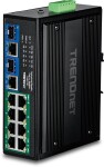 TRENDnet TRENDnet 10-Port Industrial Gigabit 400W PoE++ DIN-Rail Swit