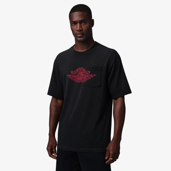 Tričko Jordan Flight Essentials Men's Pocket T-Shirt Black/ University Red S