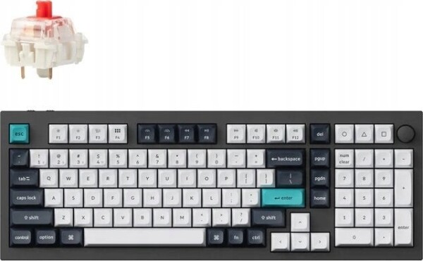 Keychron Keychron Q5 Max QMK/VIA Wireless Custom Mechanical Keyboard Fully Assembled Knob / Carbon Black / Gateron Jupiter Red