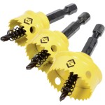 C.K T3213A sada dierovacích píl 20 mm, 25 mm, 32 mm 3 ks; T3213A