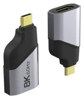 PremiumCord adaptér USB-C na HDMI sivá / Redukcia / 8K 60Hz / 4K 144Hz (ku31hdmi26)