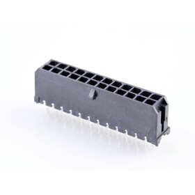 Molex vstavaná pinová lišta (štandardná) Počet pólov 24 Raster (rozteč): 3.00 mm 430452413 1 ks Tray; 430452413