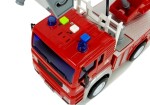 Mamido Hasičský automobil s naťahovacím mechanizmom a rebríkom, červený 1:20 so zvukom