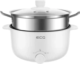 ECG EH 1886 Double 2v1 biela / elektrický hrniec a naparovák / 450W a 900W / 3L / nepriľnavý povrch (100001382472)