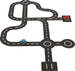 GOKI Podlahové obrysové puzzle Cesty 30 dielikov