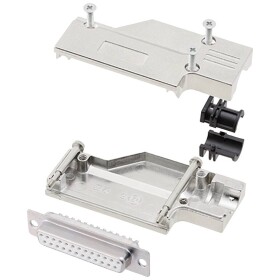 Encitech DCMR25-FK-DBS-W-K 6355-8065-13 sada D-SUB zásuvková lišta 90 ° Pólov: 25 spájkovaný 1 ks; 6355-8065-13