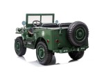 Mamido Detský elektrický Jeep Willys 4x4 trojmiestny zelený