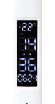 Blow LB-24 biela / Stolná lampa / LED / hodiny / stmievateľná / naklápacia (44-189#)