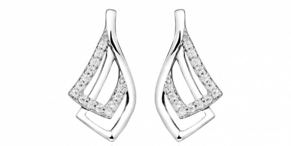 Silver Cat Elegantné náušnice so zirkónmi SC372