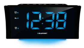Blaupunkt CR80USB čierna / rádio budík / LED displej / USB na nabíjanie / stmievateľný displej / 20 uložených staníc (5901750503214)
