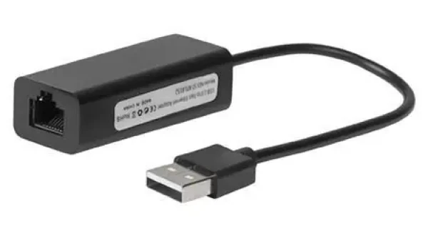 MicroConnect adaptér USB2.0 A (M) - RJ-45 (F) čierna (USBETHB)