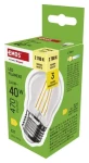 Emos LED žiarovka Mini Globe Filament E27 3,4 W-40W WW / LED žiarovka / teplá biela / 470 lm / Trieda D (1525743210)