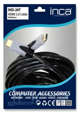 Inca IHD-20T sivá / HDMI kábel / 4K / 30Hz / 18Gbit / s / 20 m (IHD-20T)