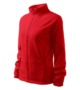 Bunda fleece dámska červená XL
