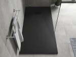 MEXEN/S - Hugo sprchová vanička SMC 180x80, čierna, krytka čierna 42708018-B