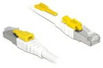 DeLock Secure biela / Sieťový kábel RJ45 / Cat.6A S/FTP / 1 m (85331)