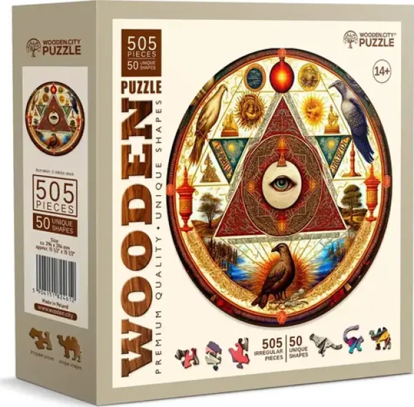 Wooden City Drevené puzzle Oko vesmíru