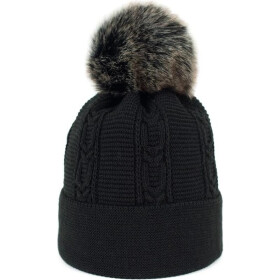 Dámska čiapka s bambulou 17802-3 Black - Art of polo one size černá