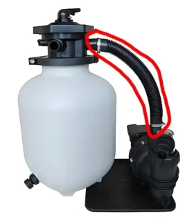 Prepojovacia hadica k filtrácii Prostar Profi 8 / Prepojovacia hadica / 58 cm (7272)
