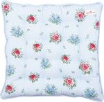 GREEN GATE Sedák na stoličku Alivia Pale Blue 40 × 40 cm