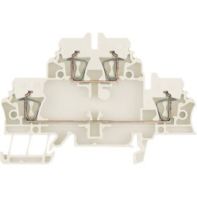 Weidmüller 1058680000 radová svorka priechodky 5.10 mm pružinová svorka biela 50 ks; 1058680000