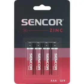 Sencor / Batéria AAA zinkouhlíková / 1,5 V / 4 ks (SBA R03 4BP AAA Zn)