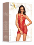 Dámske erotické šaty Anya dress red - BEAUTY NIGHT FASHION černá S/L