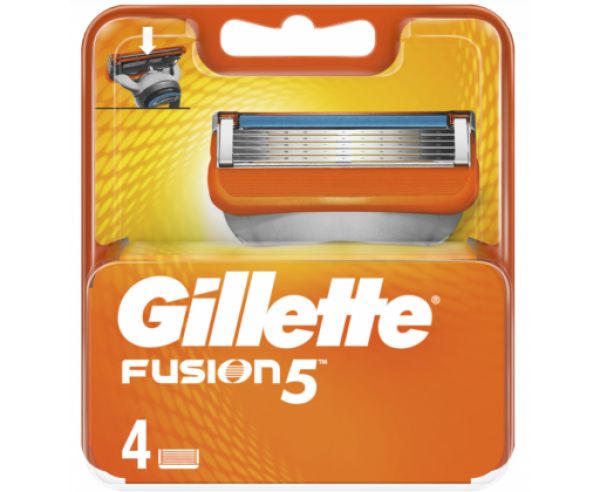 GILLETTE Fusion5 náhradné holiace hlavice 4 ks