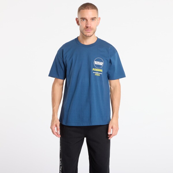 Tričko PLEASURES Turntable T-Shirt Blue XXL