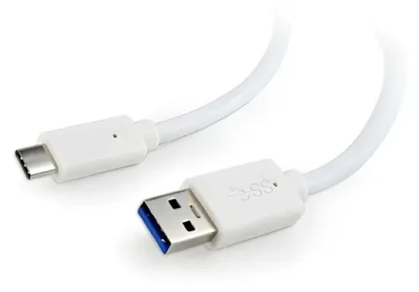 Kábel USB-C (M) - USB-C (M) 0,5 m biela / Kábel / USB 3.0 (CCP-USB3-AMCM-W-0.5M)