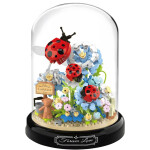 Mamido Stavebnica Kvetinová kompozícia s lienkami v kupole 596 dielikov