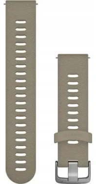 Garmin Remienok silikónový pieskový, oceľovo strieborná pracka / Remienok / Quick Release 20 mm (010-11251-0Z)