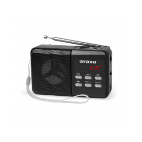 Orava RP-140 B čierna / Vreckové rádio / FM / MP3 / USB / microSD (RP-140 B)