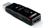 Lindy HDMI EDID Feeder 8K60 čierna / EDID emulátor / rozlíšenie 8K60Hz / USB-C / záruka 2 roky (32105)