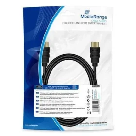 MediaRange MRCS196 2m čierna / HDMI kábel / High Speed / 18 Gbit / s / Ethernet / pozlátené konektory (MRCS196)