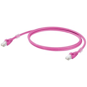 Weidmüller 1201270005 RJ45 sieťové káble, prepojovacie káble CAT 6A S/FTP 0.50 m purpurová 1 ks; 1201270005